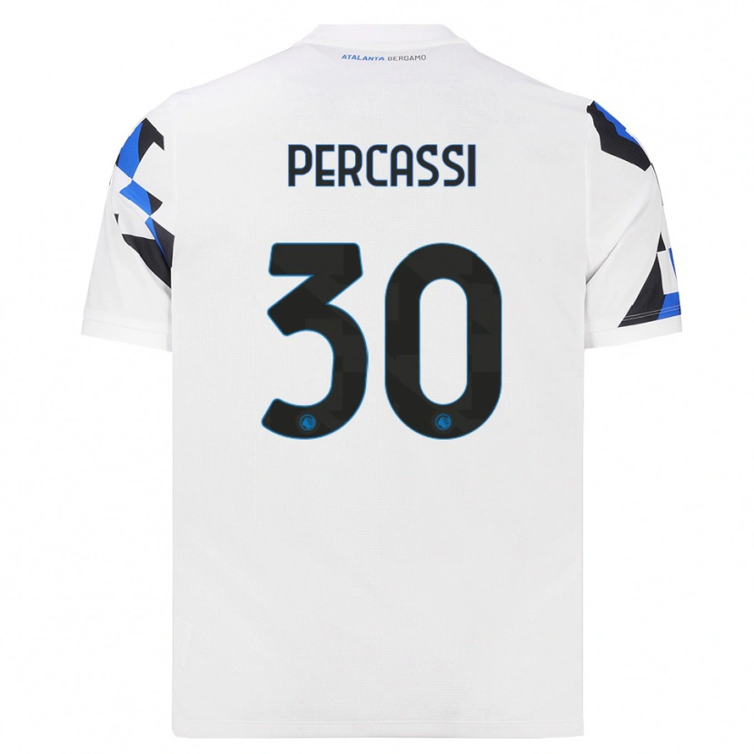 Danxen Bambino Maglia Giovanni Percassi #30 Bianco Rosso Blu Kit Gara Away 2026/27 Maglietta