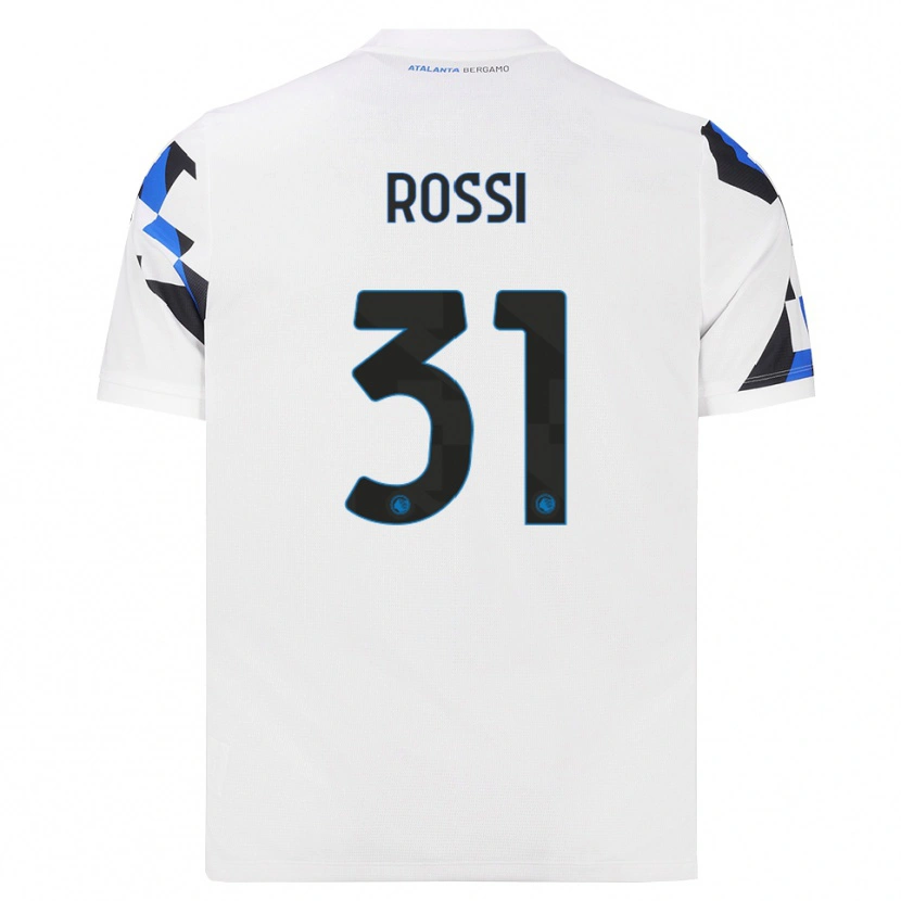 Danxen Bambino Maglia Francesco Rossi #31 Bianco Rosso Blu Kit Gara Away 2026/27 Maglietta