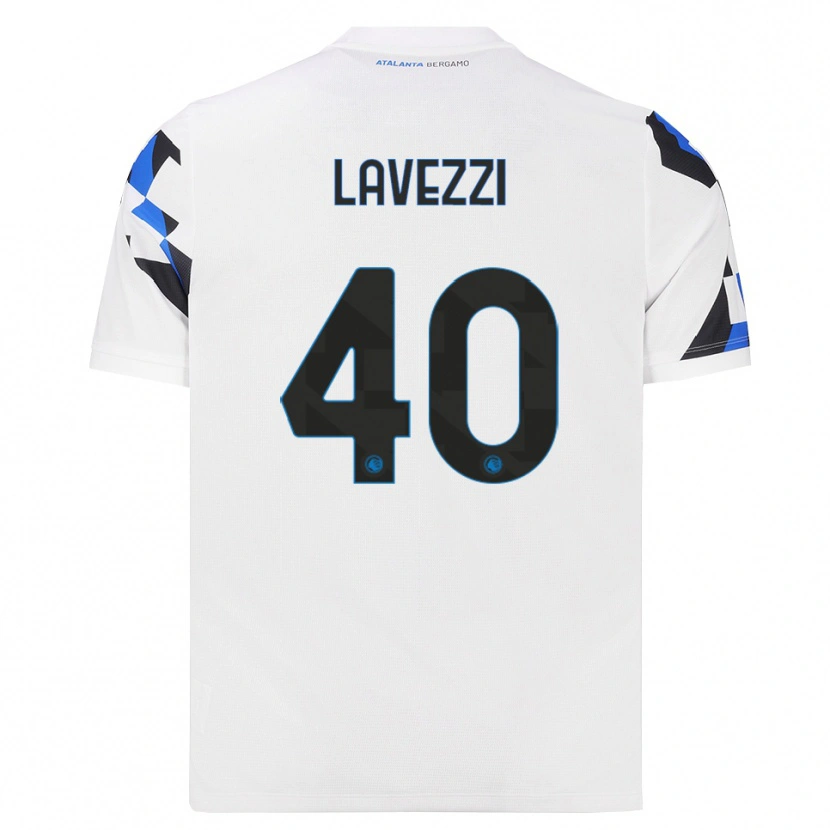 Danxen Bambino Maglia Filippo Lavezzi #40 Bianco Rosso Blu Kit Gara Away 2026/27 Maglietta