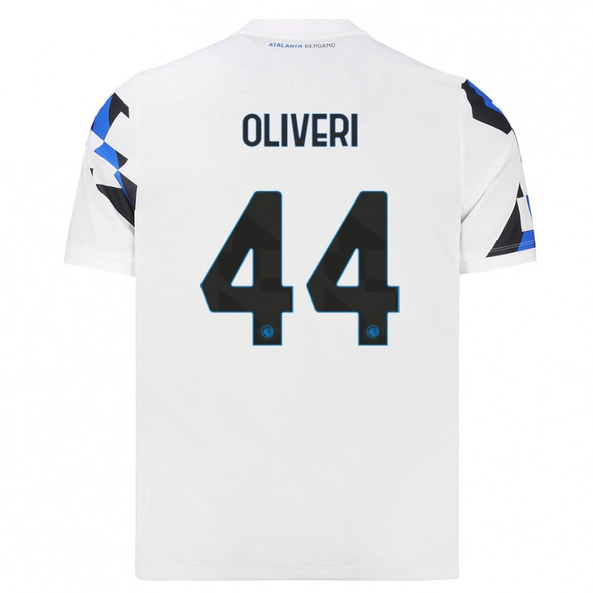 Danxen Bambino Maglia Andrea Oliveri #44 Bianco Rosso Blu Kit Gara Away 2026/27 Maglietta