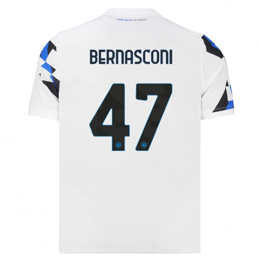 Danxen Bambino Maglia Lorenzo Bernasconi #47 Bianco Rosso Blu Kit Gara Away 2026/27 Maglietta