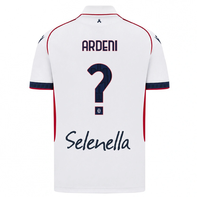 Danxen Bambino Maglia Jody Ardeni #0 Bianco Rosso Blu Reale Kit Gara Away 2026/27 Maglietta