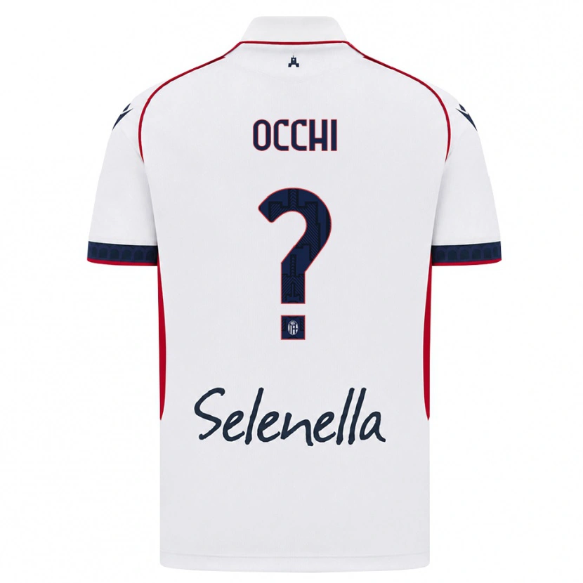 Danxen Bambino Maglia Tommaso Occhi #0 Bianco Rosso Blu Reale Kit Gara Away 2026/27 Maglietta