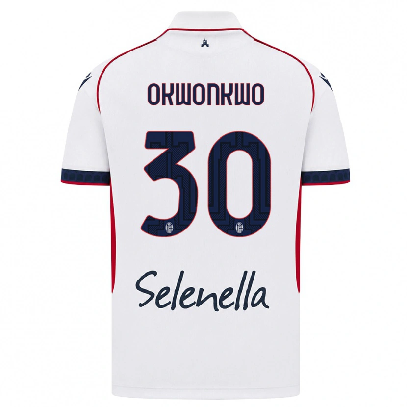 Danxen Bambino Maglia Orji Okwonkwo #30 Bianco Rosso Blu Reale Kit Gara Away 2026/27 Maglietta