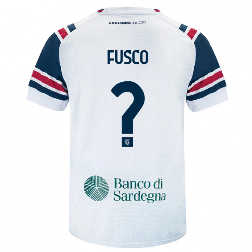 Danxen Bambino Maglia Antonio Fusco #0 Bianco Rosso Verde Kit Gara Away 2026/27 Maglietta