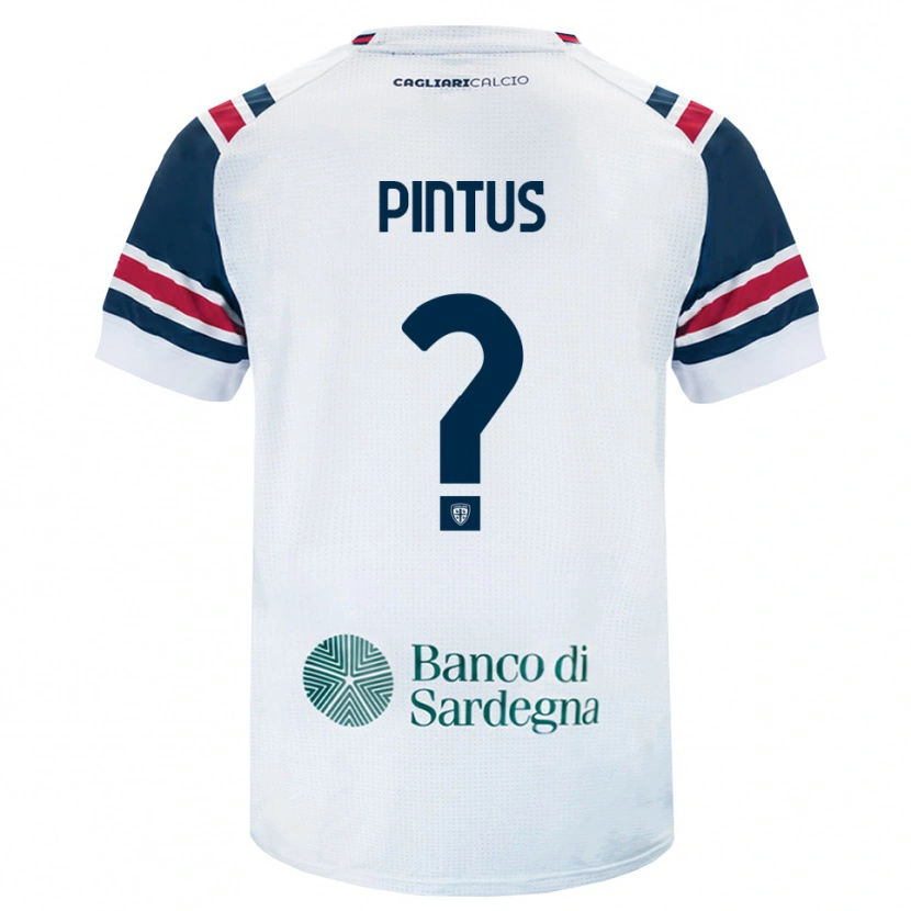 Danxen Bambino Maglia Giuseppe Pintus #0 Bianco Rosso Verde Kit Gara Away 2026/27 Maglietta