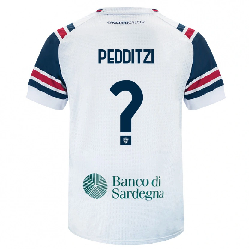 Danxen Bambino Maglia Simone Pedditzi #0 Bianco Rosso Verde Kit Gara Away 2026/27 Maglietta