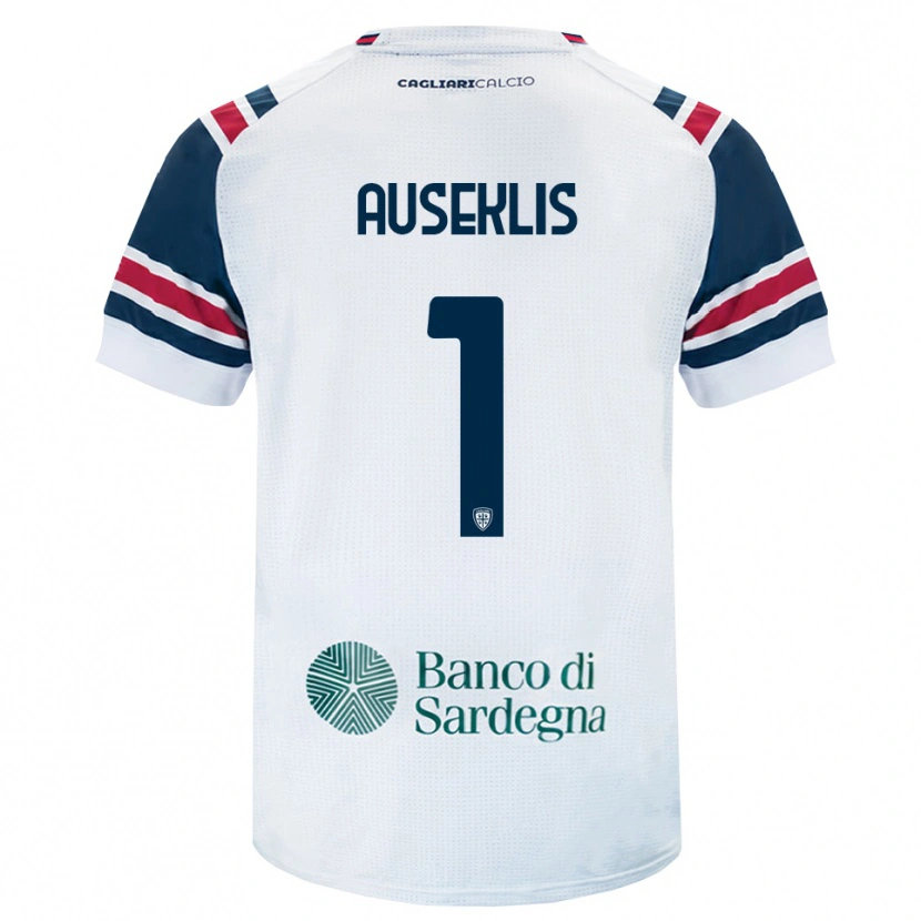 Danxen Bambino Maglia Henrijs Auseklis #1 Bianco Rosso Verde Kit Gara Away 2026/27 Maglietta