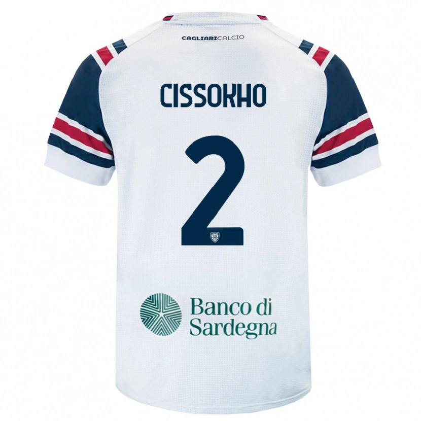 Danxen Bambino Maglia Moussa Cissokho #2 Bianco Rosso Verde Kit Gara Away 2026/27 Maglietta
