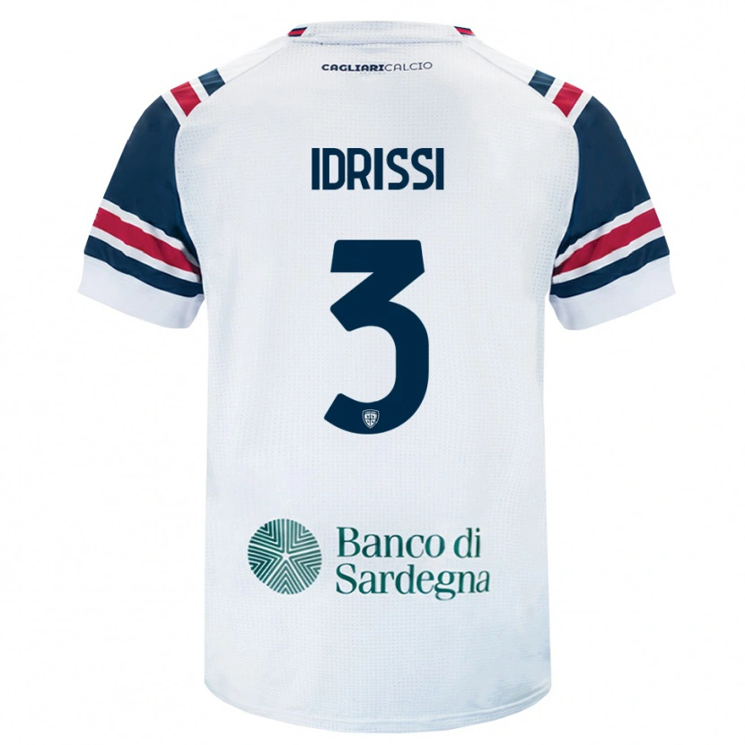 Danxen Bambino Maglia Riyad Idrissi #3 Bianco Rosso Verde Kit Gara Away 2026/27 Maglietta