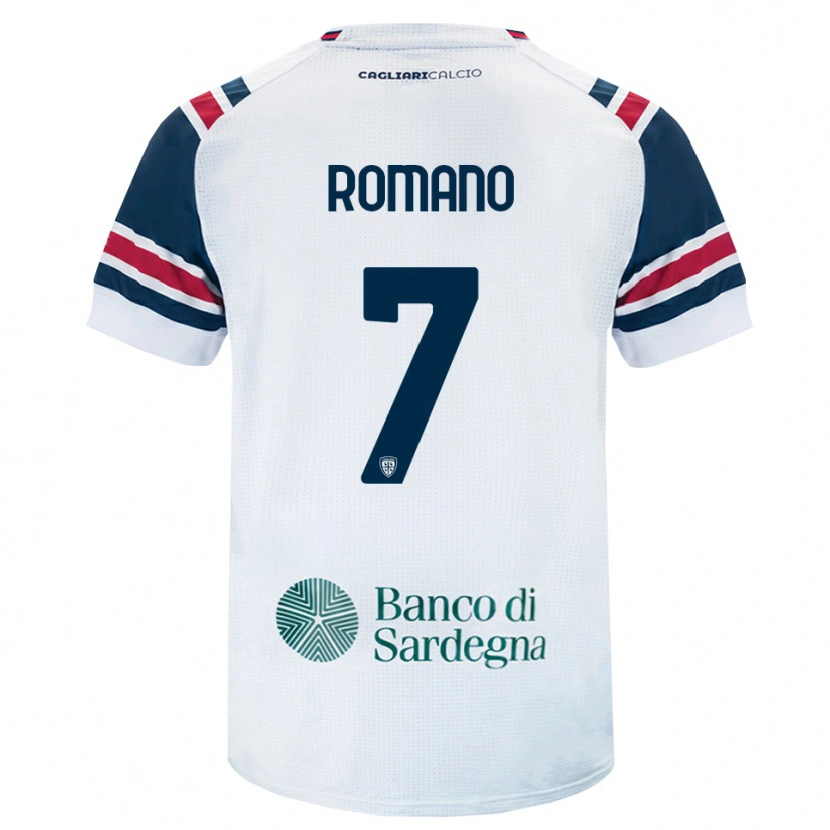 Danxen Bambino Maglia Antonio Romano #7 Bianco Rosso Verde Kit Gara Away 2026/27 Maglietta