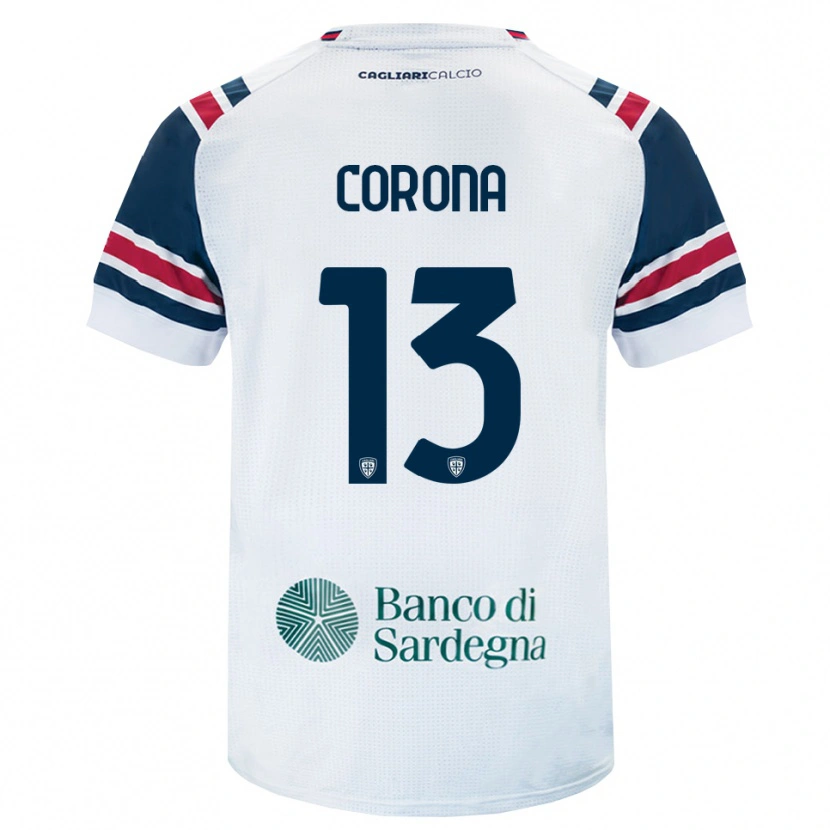 Danxen Bambino Maglia Claudio Corona #13 Bianco Rosso Verde Kit Gara Away 2026/27 Maglietta