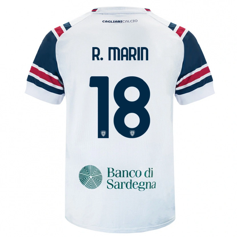 Danxen Bambino Maglia Răzvan Marin #18 Bianco Rosso Verde Kit Gara Away 2026/27 Maglietta