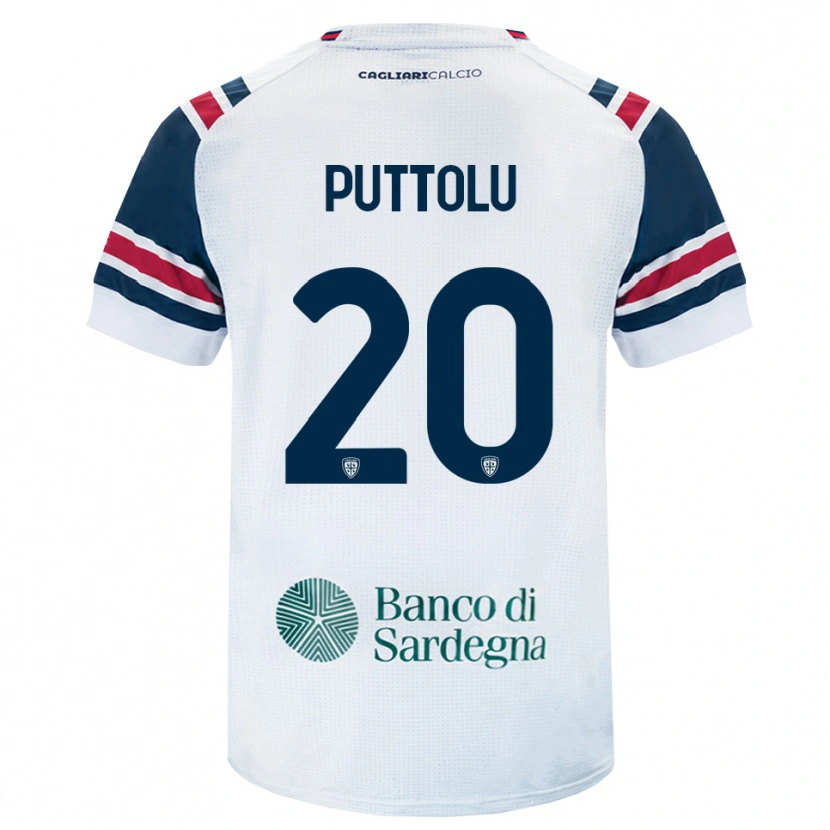 Danxen Bambino Maglia Diego Puttolu #20 Bianco Rosso Verde Kit Gara Away 2026/27 Maglietta