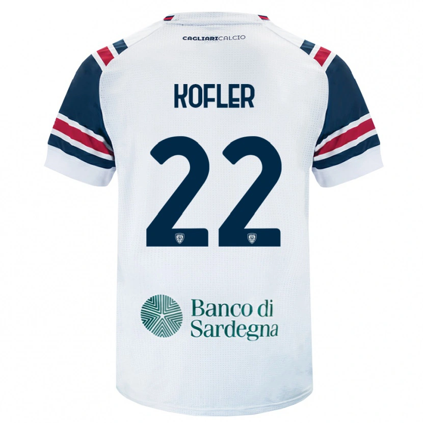 Danxen Bambino Maglia Raphael Kofler #22 Bianco Rosso Verde Kit Gara Away 2026/27 Maglietta