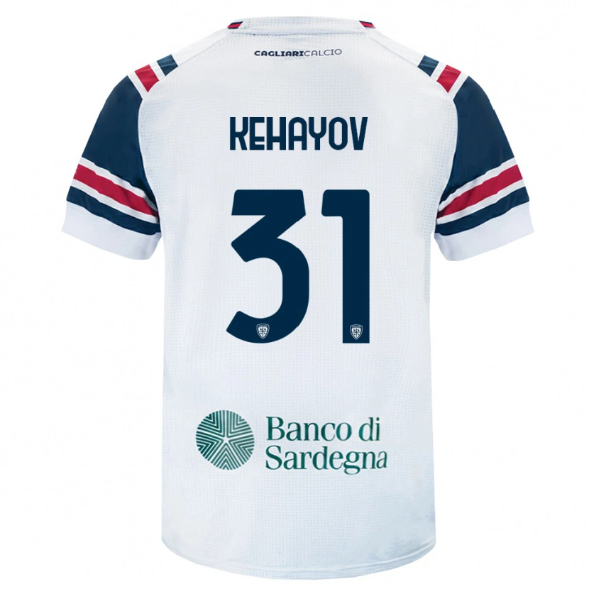 Danxen Bambino Maglia Atanas Kehayov #31 Bianco Rosso Verde Kit Gara Away 2026/27 Maglietta