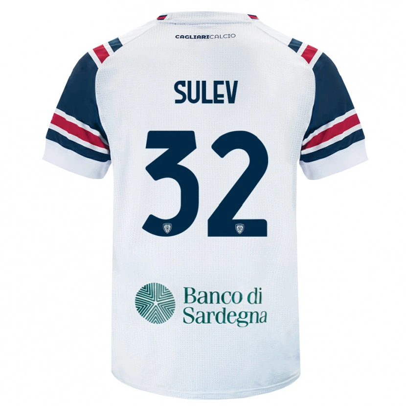 Danxen Bambino Maglia Ivan Sulev #32 Bianco Rosso Verde Kit Gara Away 2026/27 Maglietta
