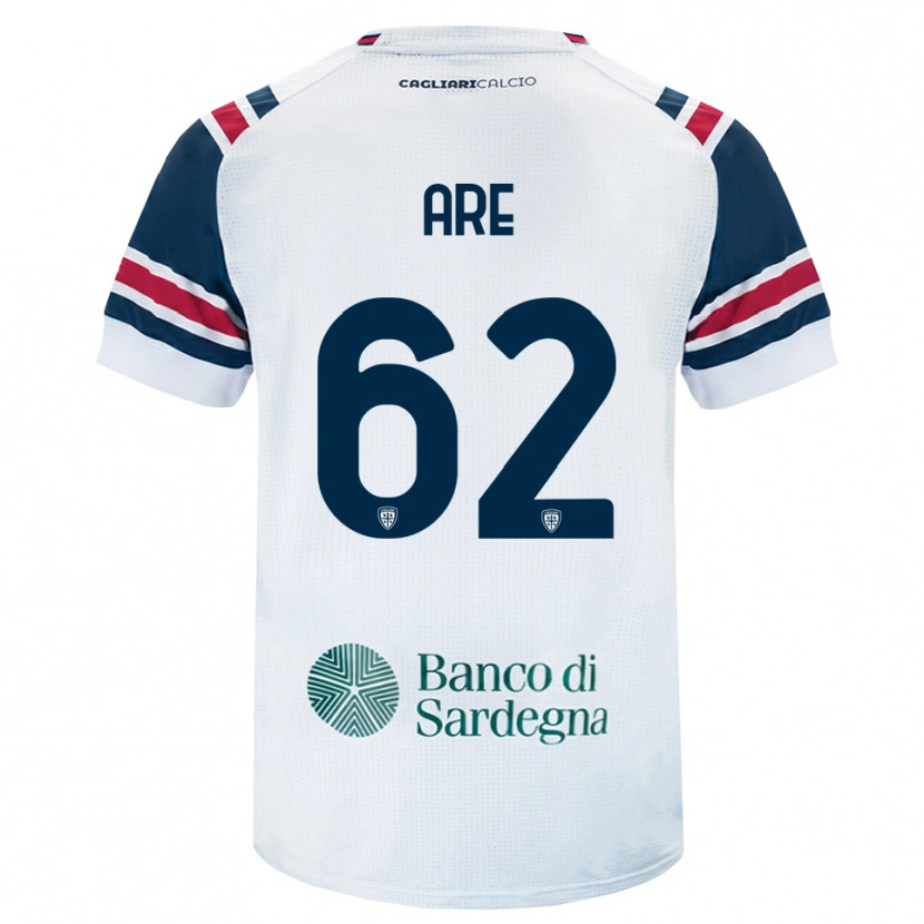 Danxen Bambino Maglia Emmanuele Are #62 Bianco Rosso Verde Kit Gara Away 2026/27 Maglietta