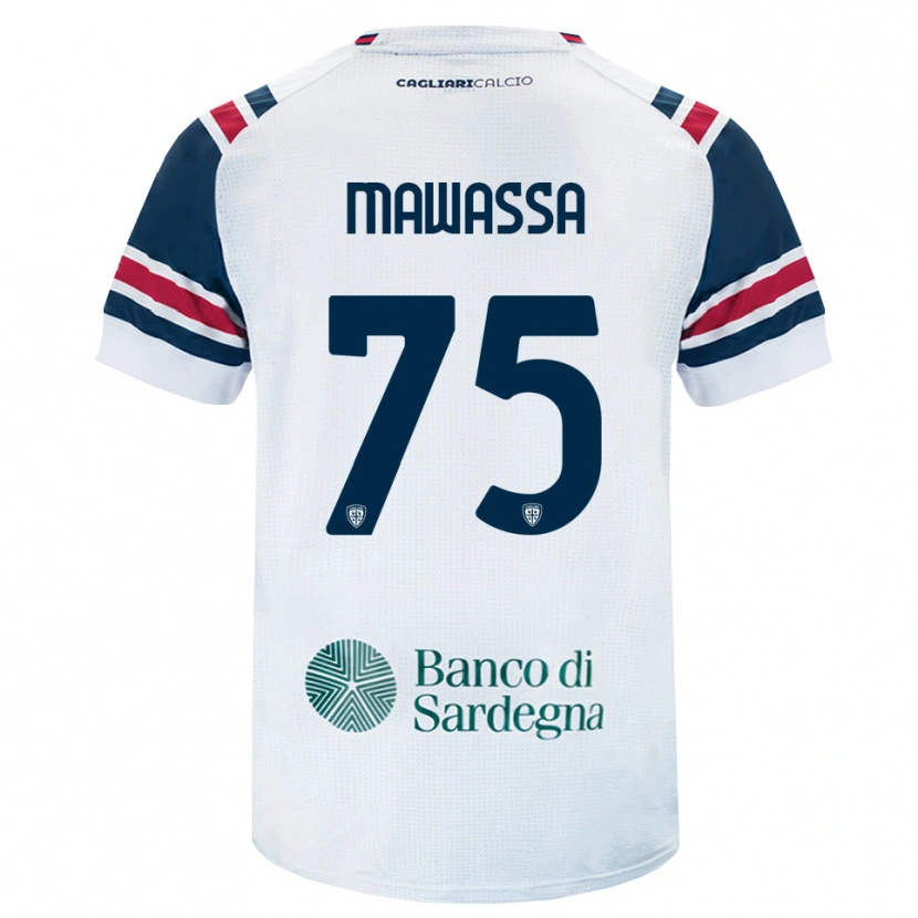 Danxen Bambino Maglia Enoch Mawassa #75 Bianco Rosso Verde Kit Gara Away 2026/27 Maglietta