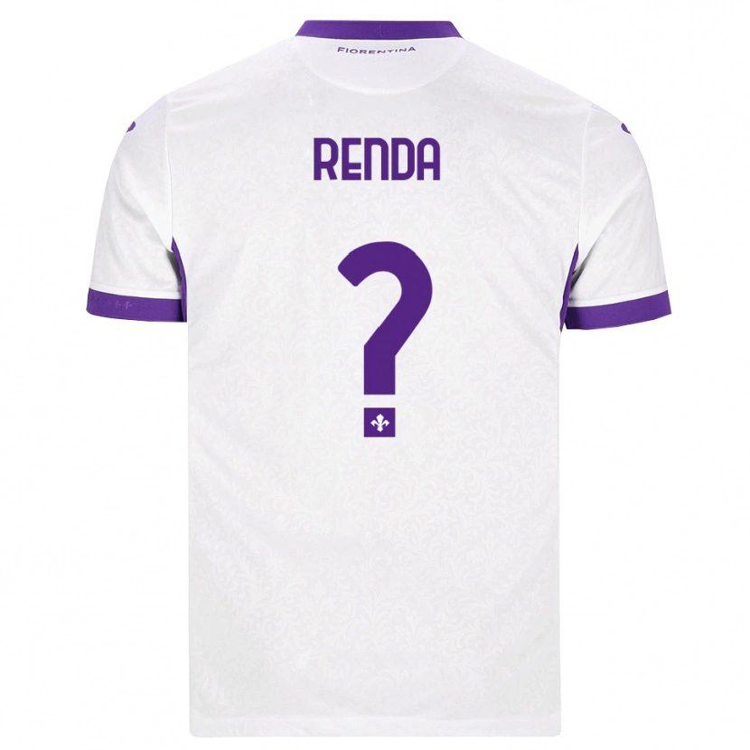Danxen Bambino Maglia Thomas Renda #0 Bianco Viola Kit Gara Away 2026/27 Maglietta