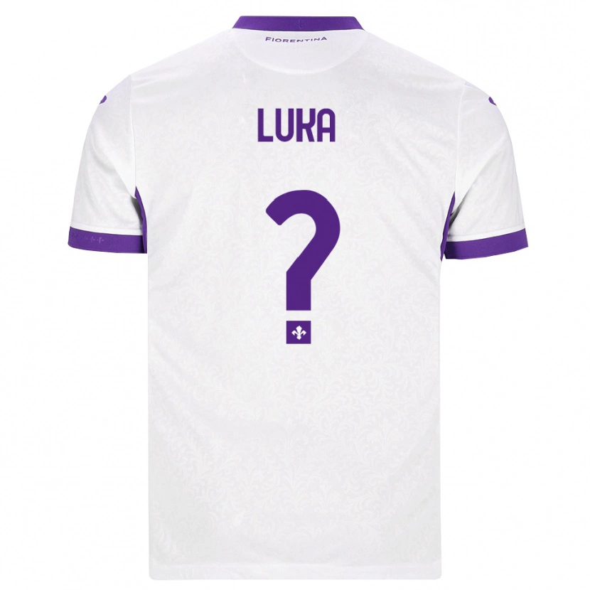 Danxen Bambino Maglia Majkol Luka #0 Bianco Viola Kit Gara Away 2026/27 Maglietta