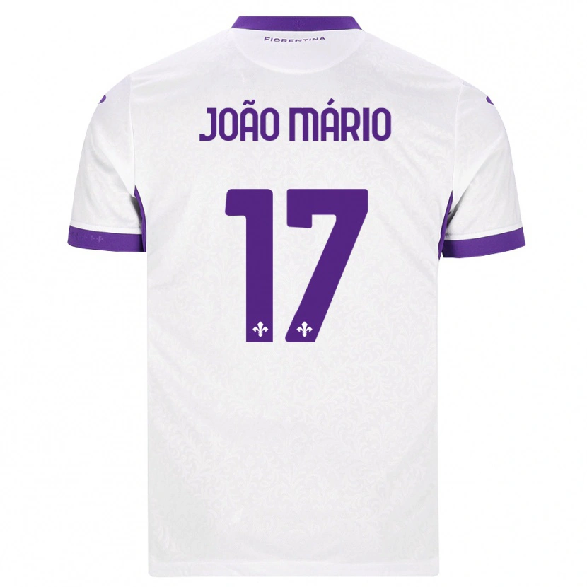 Danxen Bambino Maglia João Mário #17 Bianco Viola Kit Gara Away 2026/27 Maglietta