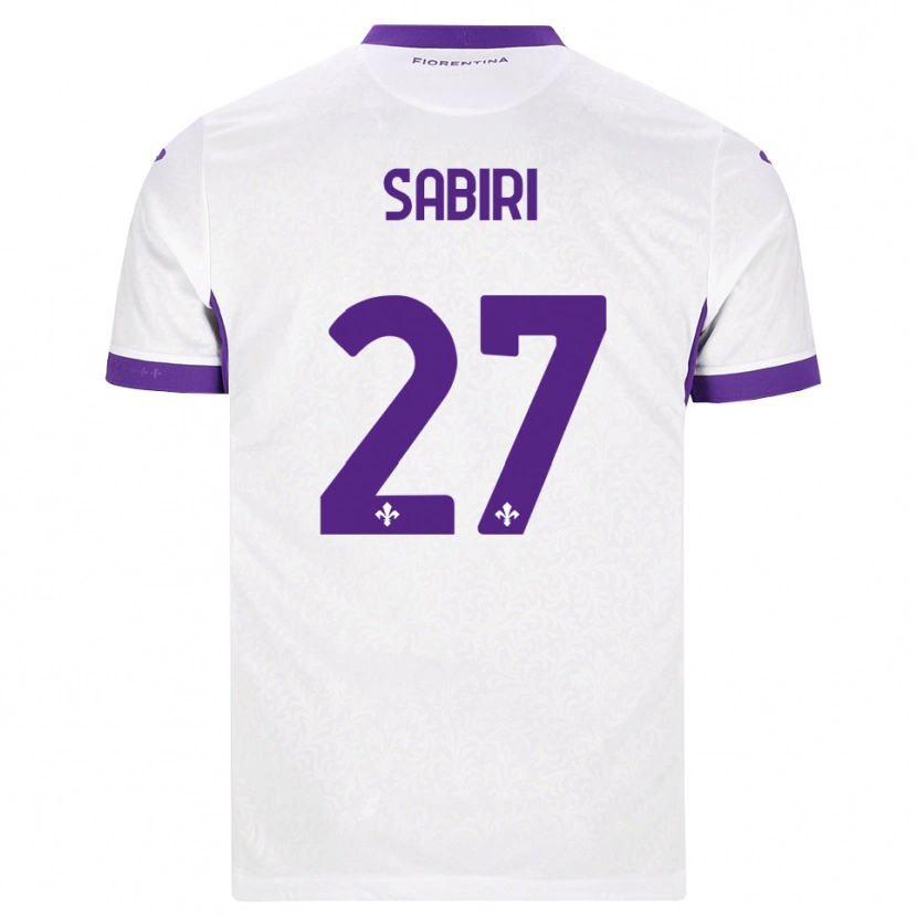 Danxen Bambino Maglia Abdelhamid Sabiri #27 Bianco Viola Kit Gara Away 2026/27 Maglietta