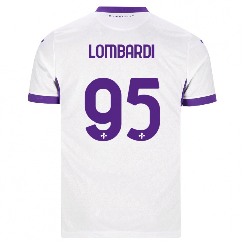 Danxen Bambino Maglia Emma Lombardi #95 Bianco Viola Kit Gara Away 2026/27 Maglietta
