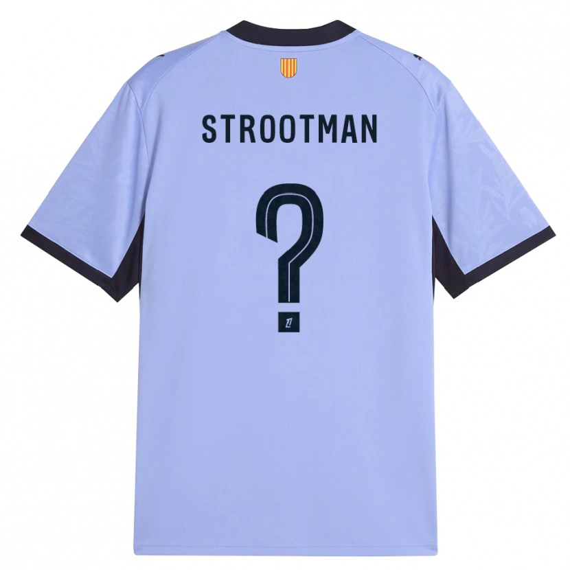Danxen Bambino Maglia Kevin Strootman #0 Lavanda Nero Kit Gara Third 2026/27 Maglietta