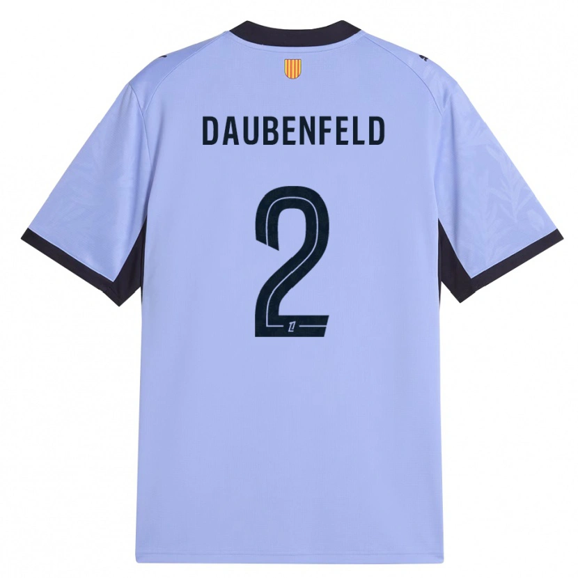 Danxen Bambino Maglia Lucas Daubenfeld #2 Lavanda Nero Kit Gara Third 2026/27 Maglietta