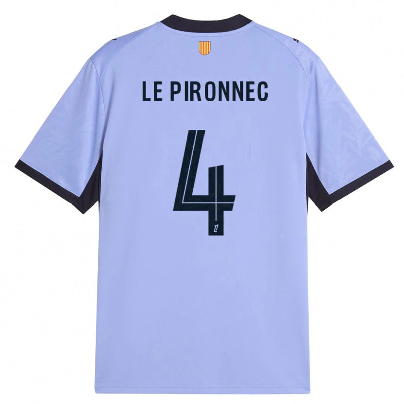 Danxen Bambino Maglia Kélian Le Pironnec #4 Lavanda Nero Kit Gara Third 2026/27 Maglietta