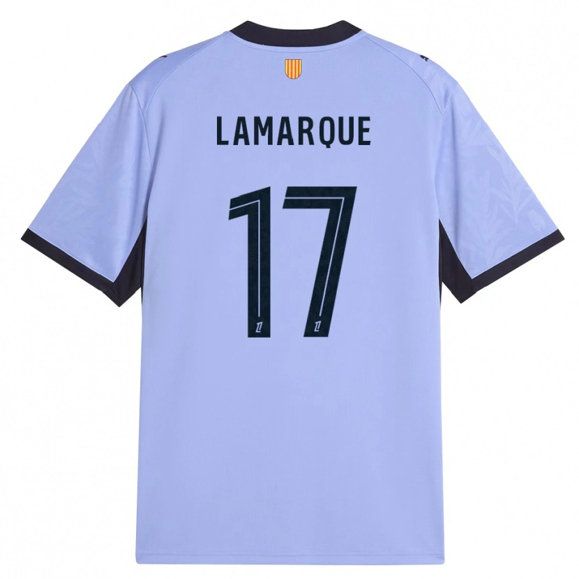 Danxen Bambino Maglia Alais Lamarque #17 Lavanda Nero Kit Gara Third 2026/27 Maglietta