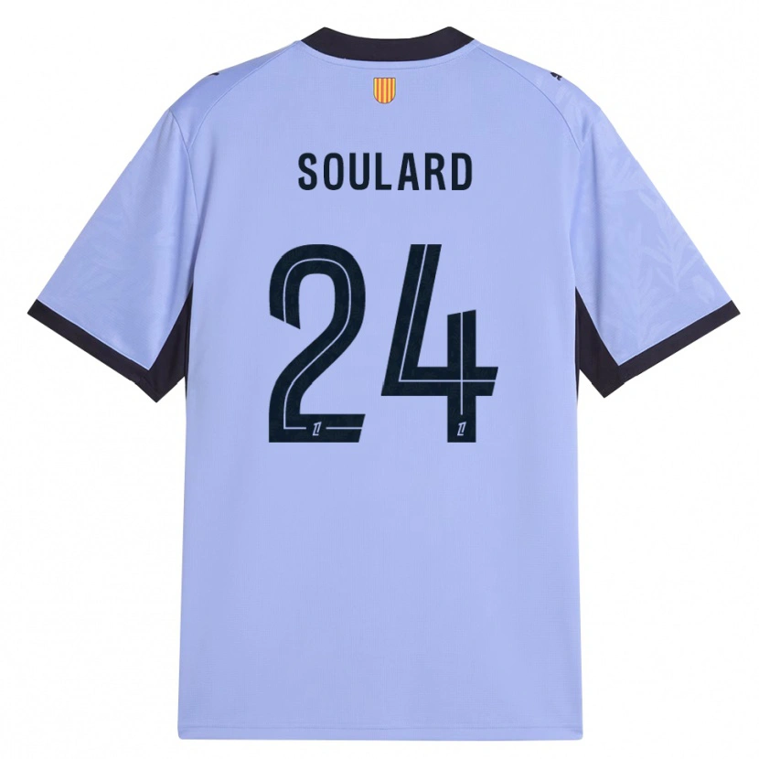Danxen Bambino Maglia Amandine Soulard #24 Lavanda Nero Kit Gara Third 2026/27 Maglietta