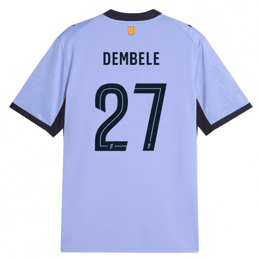 Danxen Bambino Maglia Coumba Dembélé #27 Lavanda Nero Kit Gara Third 2026/27 Maglietta