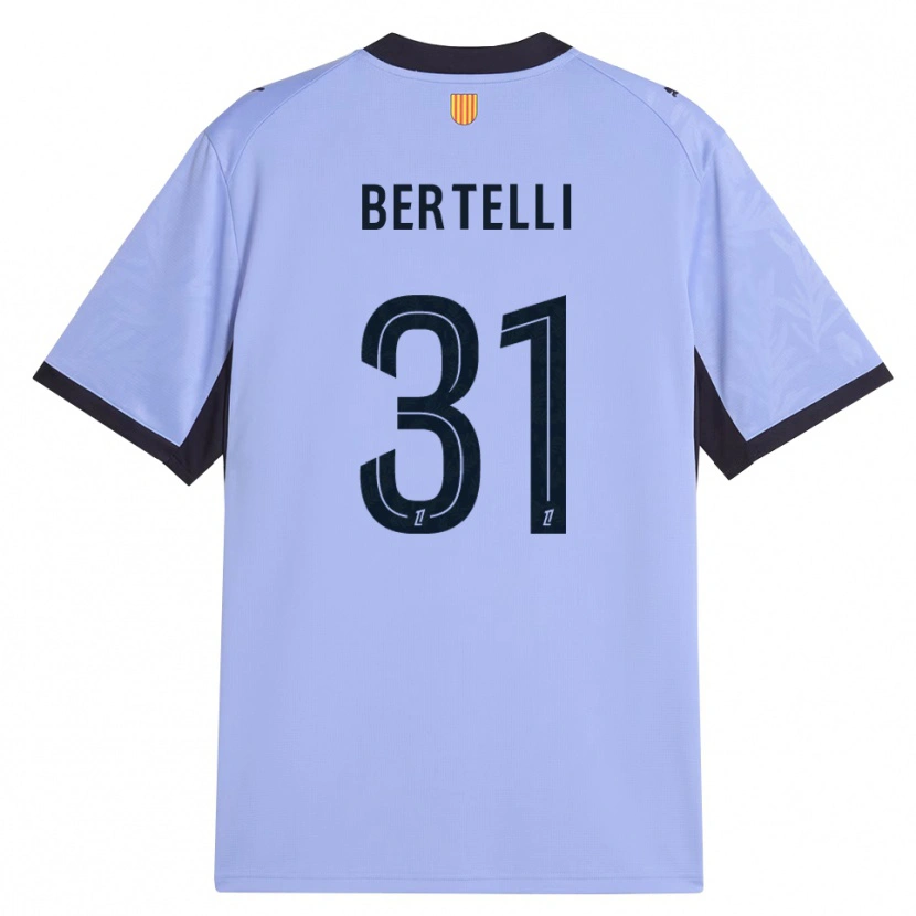 Danxen Bambino Maglia Ugo Bertelli #31 Lavanda Nero Kit Gara Third 2026/27 Maglietta