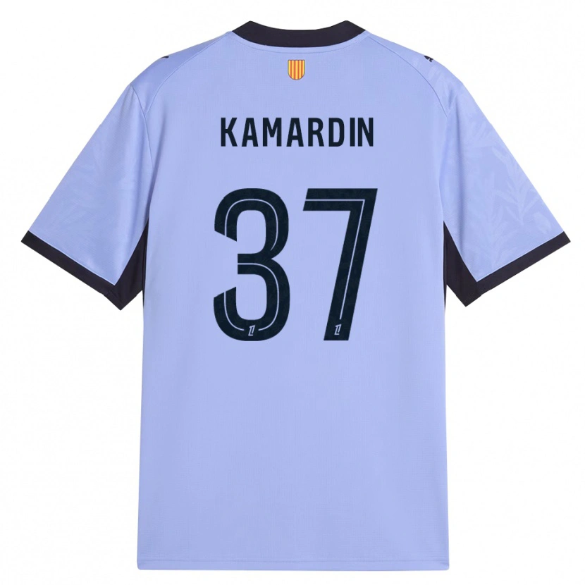 Danxen Bambino Maglia Aaron Kamardin #37 Lavanda Nero Kit Gara Third 2026/27 Maglietta