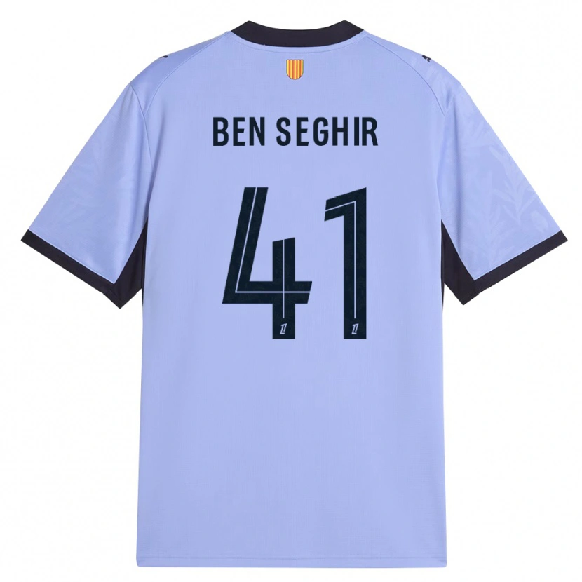 Danxen Bambino Maglia Salim Ben Seghir #41 Lavanda Nero Kit Gara Third 2026/27 Maglietta