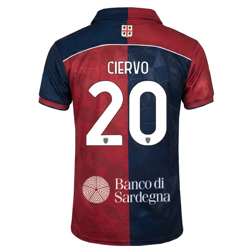 Danxen Bambino Maglia Riccardo Ciervo #20 Borgogna Blu Reale Kit Gara Home 2026/27 Maglietta