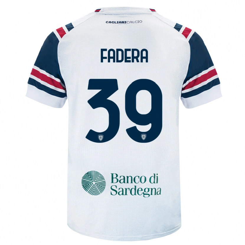 Danxen Bambino Maglia Alieu Fadera #39 Bianco Rosso Verde Kit Gara Away 2026/27 Maglietta