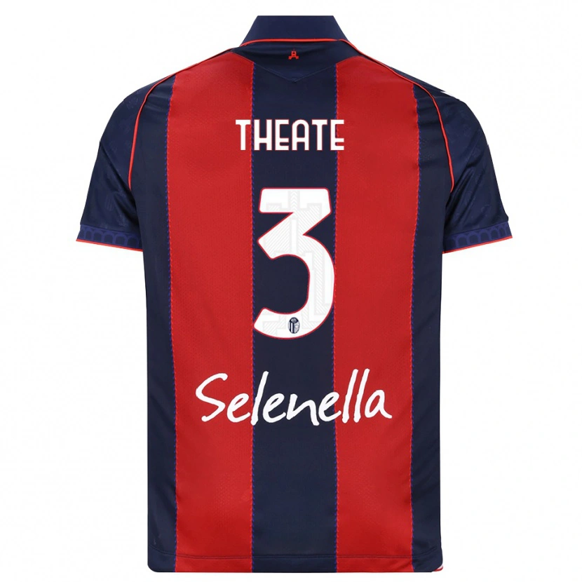 Danxen Bambino Maglia Arthur Theate #3 Blu Reale Rosso Bianco Kit Gara Home 2026/27 Maglietta