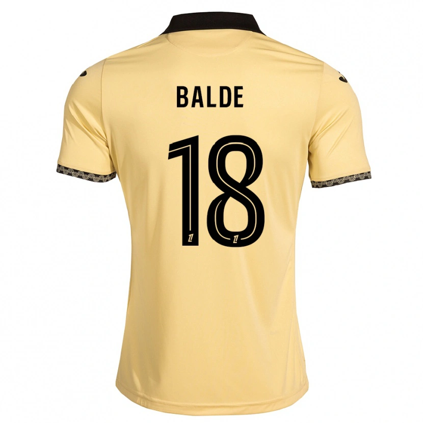 Danxen Bambino Maglia Ibrahima Baldé #18 Bianco Avorio Nero Kit Gara Away 2026/27 Maglietta