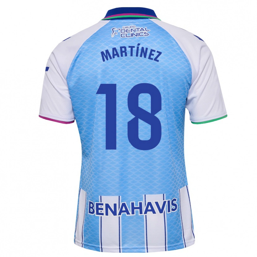 Danxen Uomo Maglia Pablo Martínez #18 Blu Cielo Profondo Bianco Kit Gara Home 2026/27 Maglietta