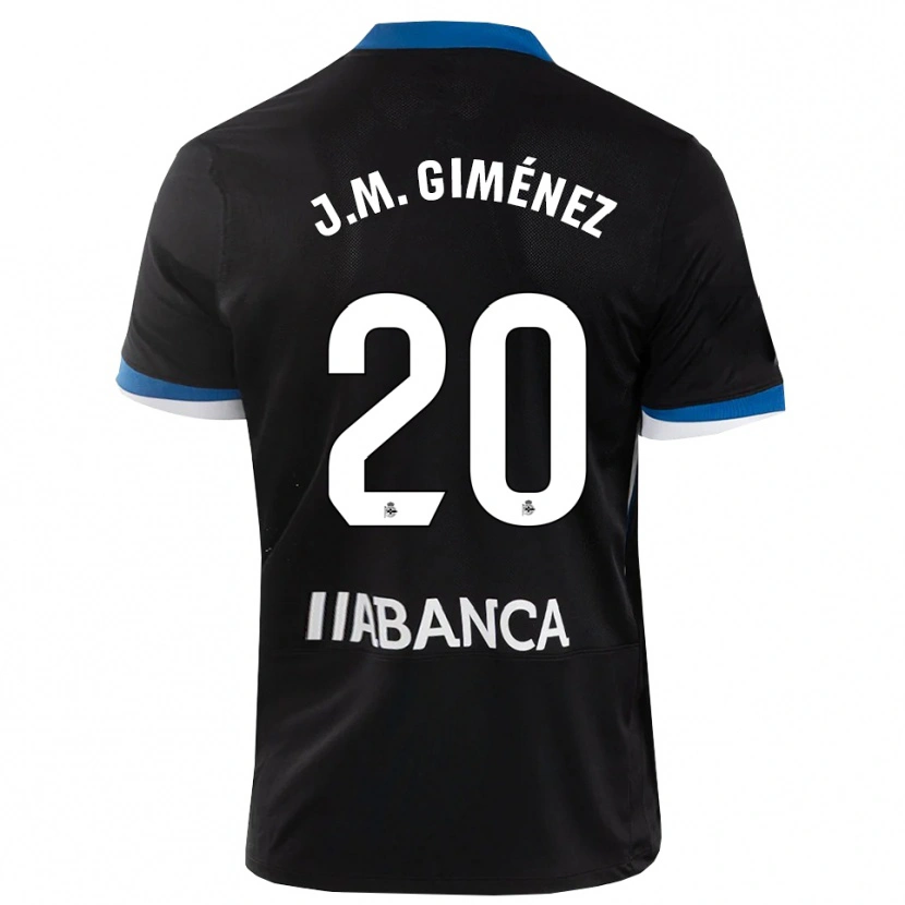 Danxen Uomo Maglia José María Giménez #20 Nero Blu Bianco Kit Gara Away 2026/27 Maglietta