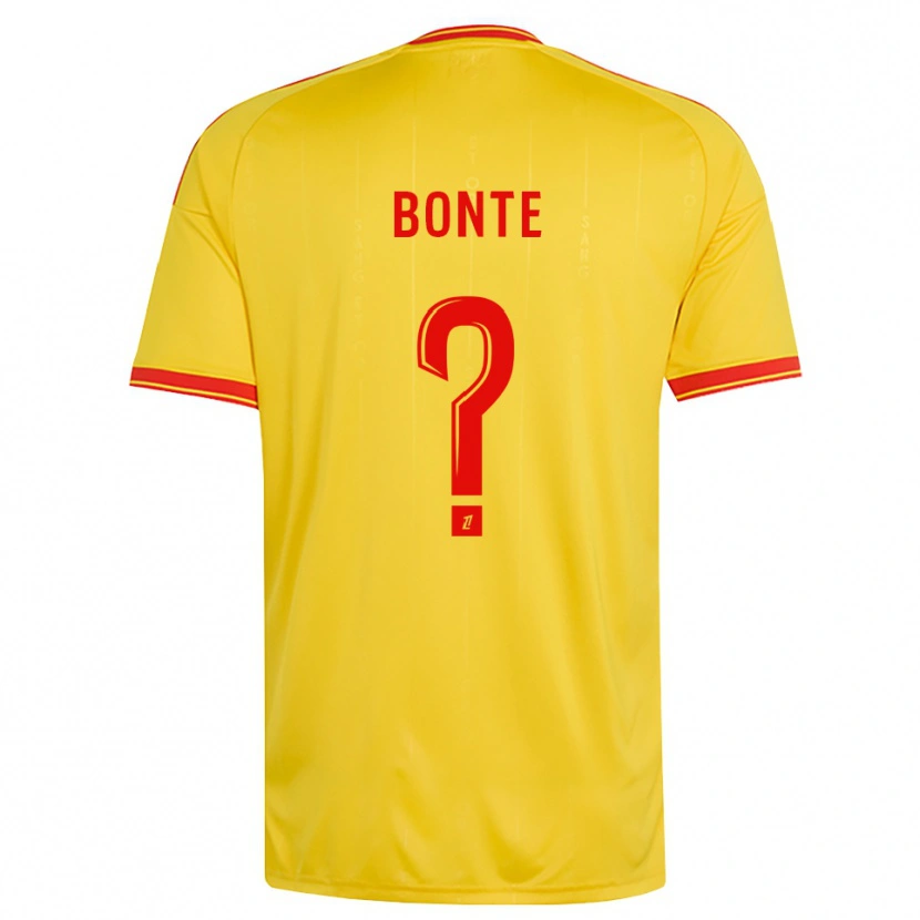 Danxen Uomo Maglia Nolan Bonte #0 Oro Arancio Rosso Kit Gara Home 2026/27 Maglietta