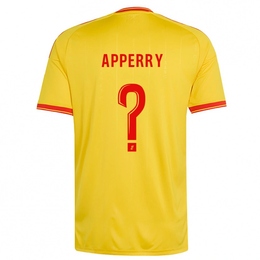 Danxen Uomo Maglia Marceau Apperry #0 Oro Arancio Rosso Kit Gara Home 2026/27 Maglietta