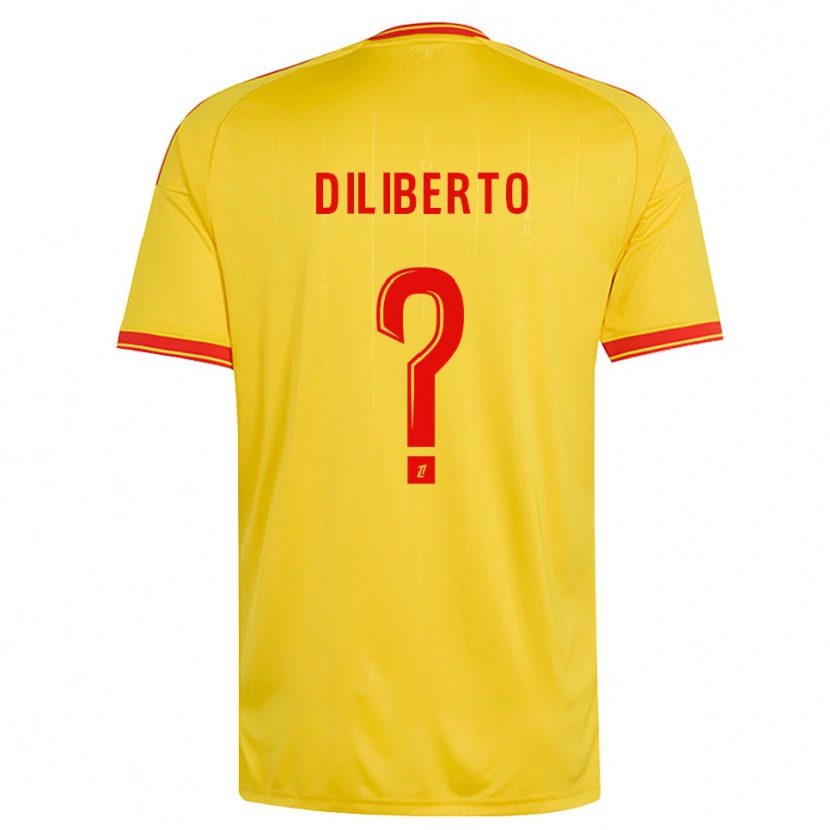 Danxen Uomo Maglia Noah Diliberto #0 Oro Arancio Rosso Kit Gara Home 2026/27 Maglietta