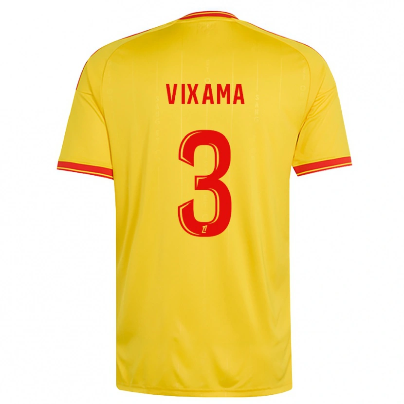 Danxen Uomo Maglia Davidson Vixama #3 Oro Arancio Rosso Kit Gara Home 2026/27 Maglietta