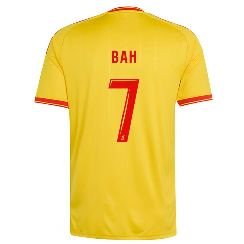 Danxen Uomo Maglia Alpha Bah #7 Oro Arancio Rosso Kit Gara Home 2026/27 Maglietta