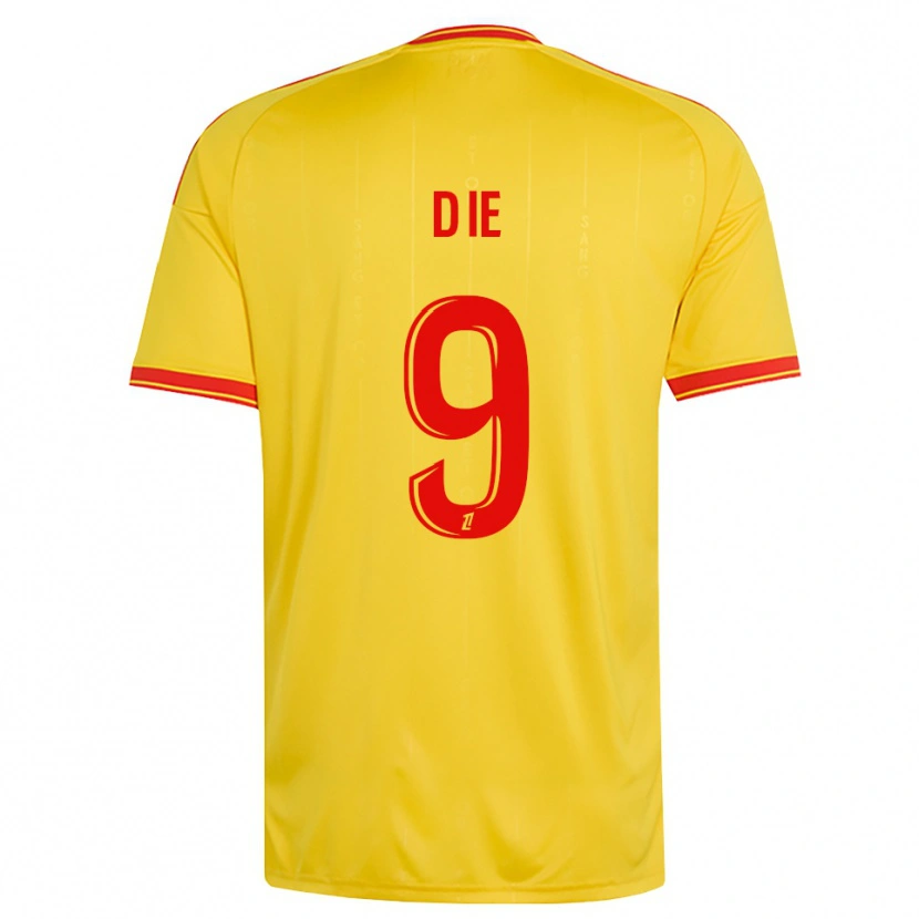 Danxen Uomo Maglia Manassé Die #9 Oro Arancio Rosso Kit Gara Home 2026/27 Maglietta