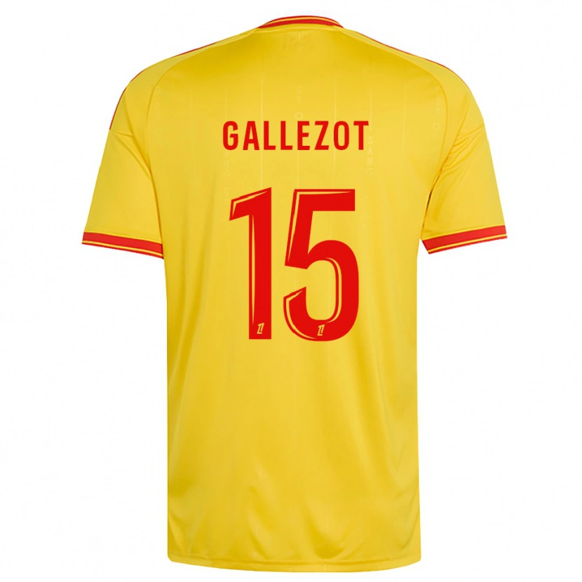 Danxen Uomo Maglia Tim Gallezot #15 Oro Arancio Rosso Kit Gara Home 2026/27 Maglietta